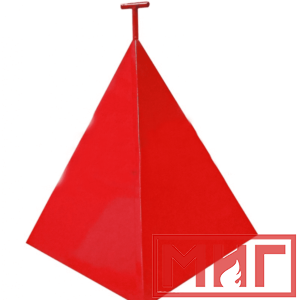 Фото 10 - Пожарная пирамида для пожарного гидранта 500x500x800 (Четырехгранная).